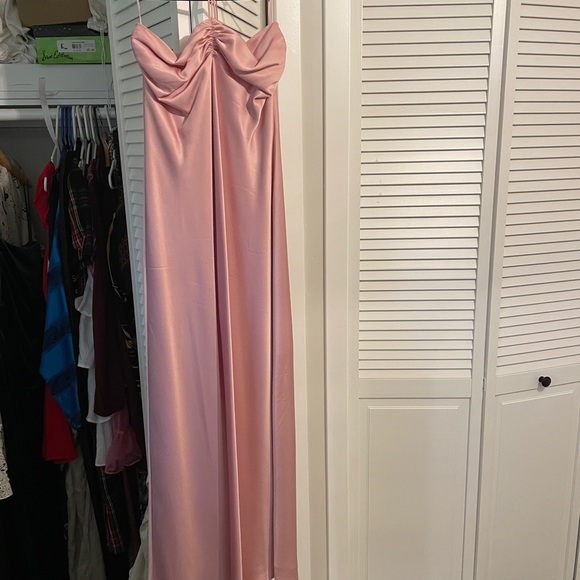 Reformation Pink Silk Slip Dress - Picture 4 of 6